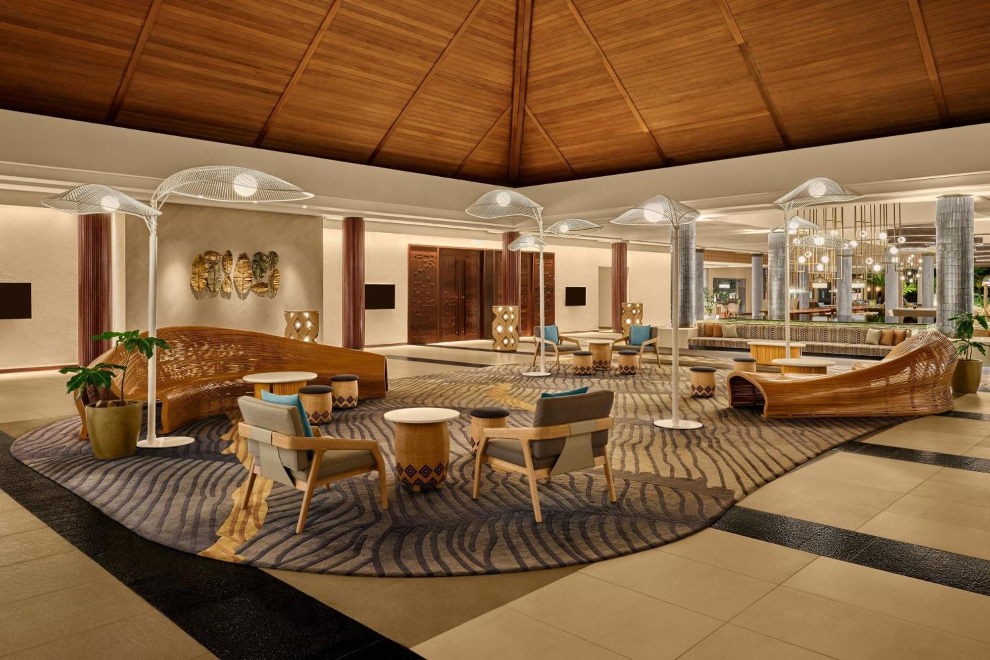 Sheraton Fiji Golf & Beach Resort Denarau Island Bagian luar foto Lobby